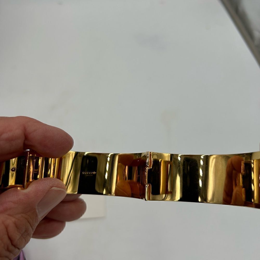 Women’s Gucci X Adidas gold cuff bracelet made in Italy - Picture 7 of 10